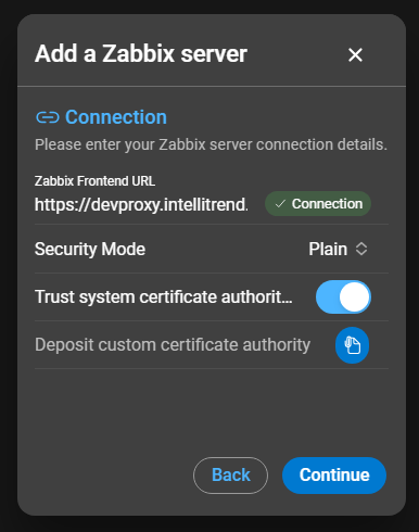 addZabbixServer2