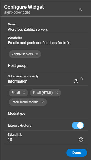 alertLogWidget