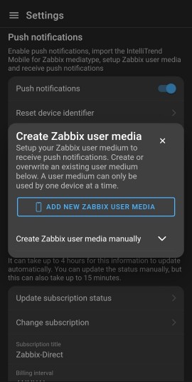 addZabbixUserMedia