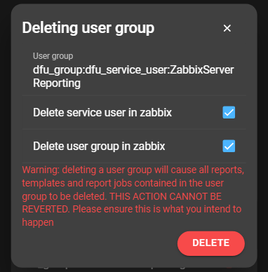 deleteUserGroup