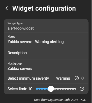 alertLogWidget