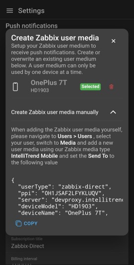 zabbixUserMediaDetails