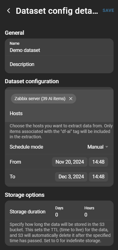 datasetConfigDetails