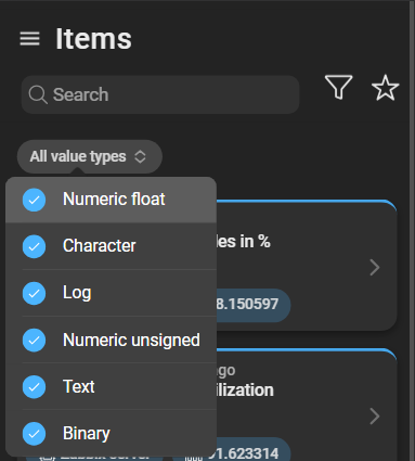 itemValueTypeFilter
